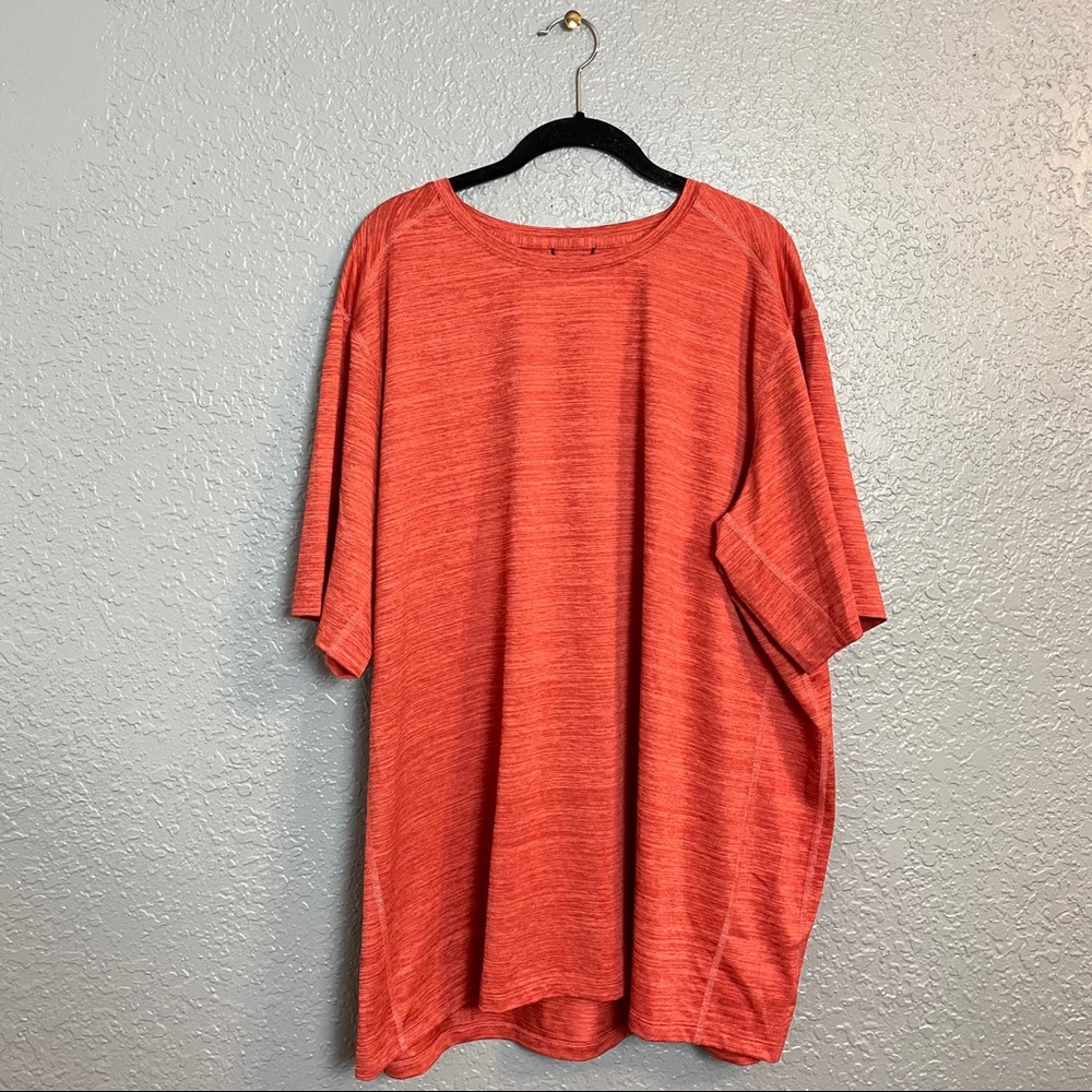 LANDS END MENS WORKOUT SHIRT RED {XXL}